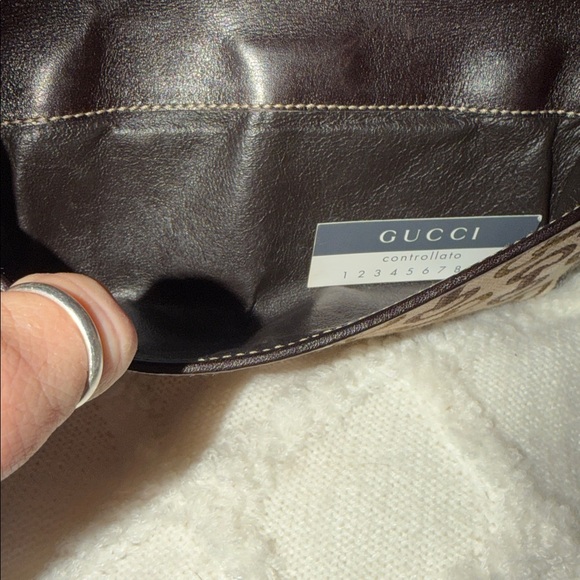 ⭐️Vintage Gucci Horse-bit Canvas Bamboo D-Ring Wallet⭐️ - Picture 8 of 13